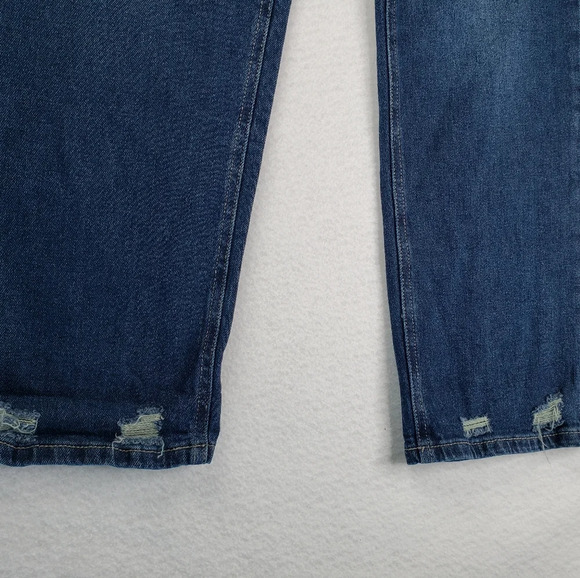 BP. Nordstrom Medium Wash Distressed Stretch MOM Jeans Sz 14 - Picture 5 of 9